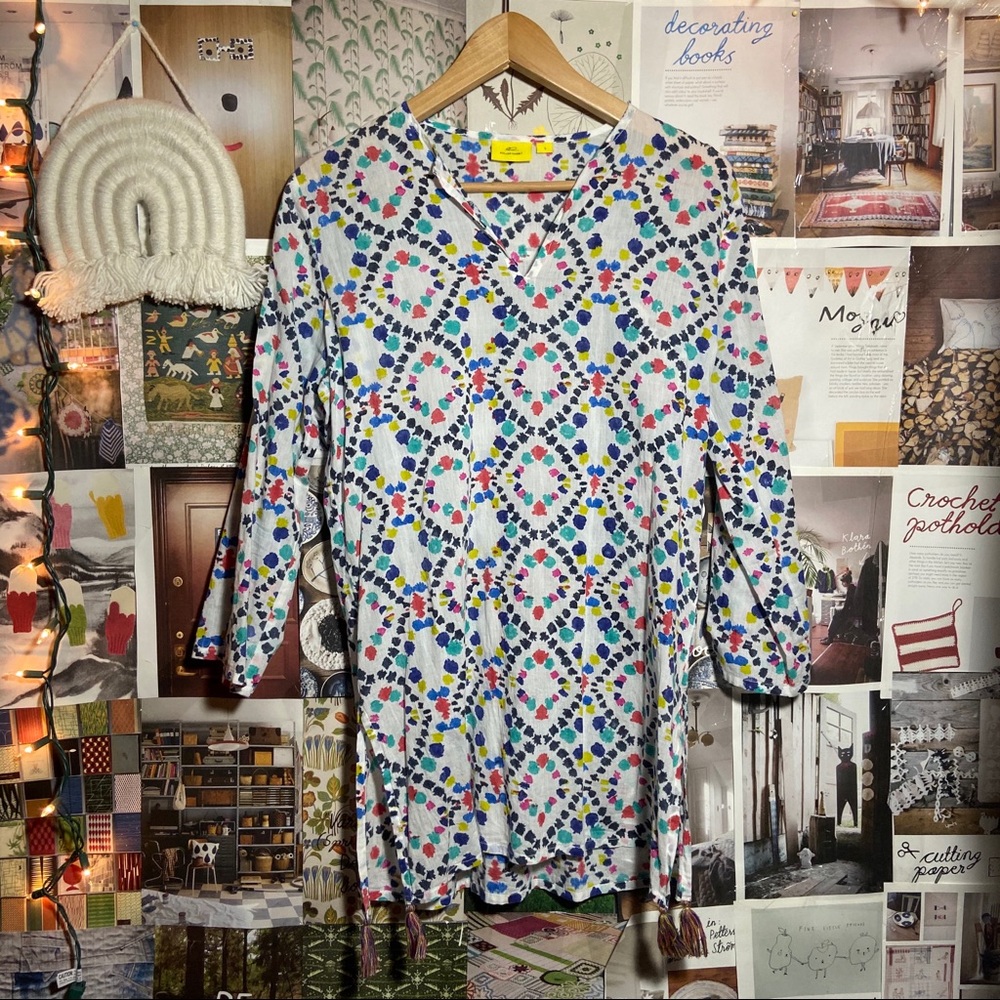 roberta roller rabbit | multicolor tassel tunic